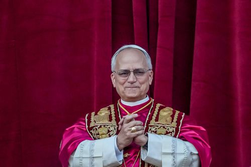 Papa Leon al XIV-lea, la balconul Bazilicii Sfântul Petru din Vatican / Foto: Getty Images